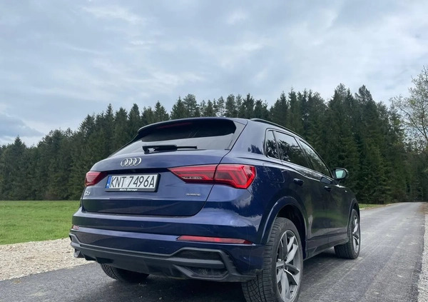 Audi Q3 cena 124999 przebieg: 49000, rok produkcji 2020 z Zakopane małe 106